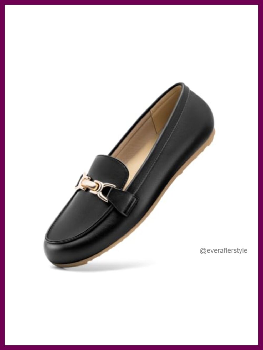 Faux Leather Slip On Loafers Flats Business Casual Work Shoes